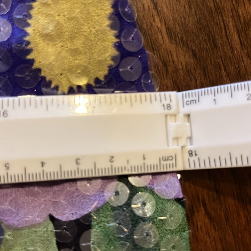 Silk Multi Colored Sequence Dress - image 6